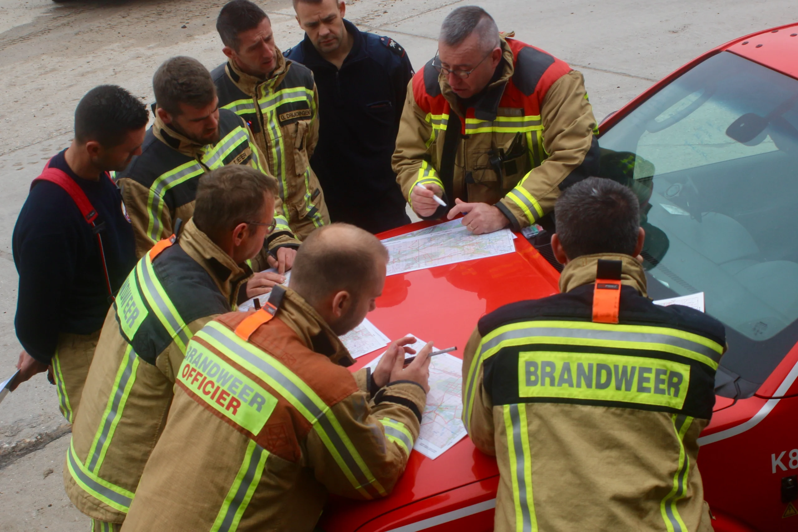 Dagindeling brandweer